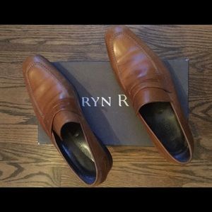 Taryn Rose Mens Slip On Dress Loafers Brown